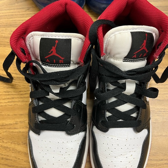 Nine Air Jordan’s. Red, white, and black. Size  4.5Y. EUC-worn 1-2 times. - Picture 1 of 6